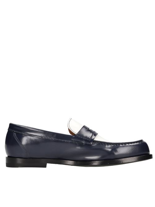 Mocassins en cuir GREEN GEORGE | 266 212 ABRASIVATO92BIANCO-BLU